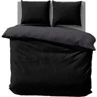 One Home Bettwäsche Doubleface Unifarben, Fleece, 3 teilig, Wende modern, kuschelig flauschig warm weich Winter Doppelbett