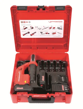 Rothenberger ROMAX COMPACT TT EU im ROCASE mit 2x2Ah Akku, Ladegerät EU - 1000002116