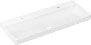 Hansgrohe Waschtisch Xelu Q 1200x480 mm m.2 Hahnlöcher o.Überlauf weiß, 60322450 60322450