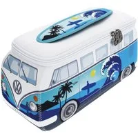 VW Collection by BRISA Kulturbeutel Volkswagen Neopren Schminktasche, Reisebeutel, Kosmetiktasche im T1 Bulli Bus Design
