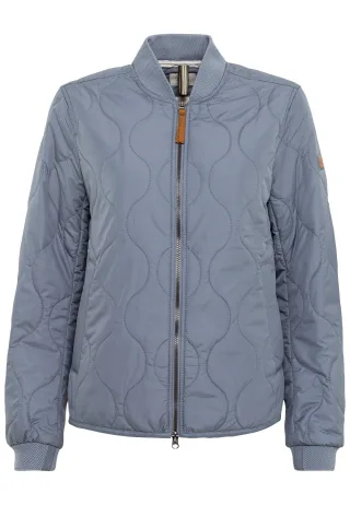 camel active - Kurze Steppjacke aus recyceltem Polyester smoke blue - Gr. - 34