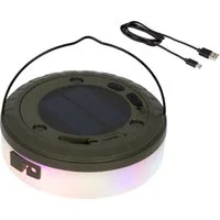 Lumineo LED-Lichterkette, Solar Lichterkette 10m aufrollbar & USB-C aufladbar mit 136 LEDs Bunt