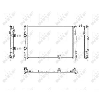 NRF Motork?hler gel?tet Nissan Qashqai 1 2,0 53757