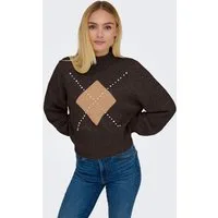 ONLY Strickpullover ONLWAKEFIELD LIFE LS BLING HIGHNECK KNT