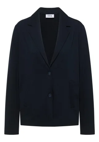 Cecil - Klassischer Damen Blazer mit Reverskragen und Leistentaschen blau - Gr. - M