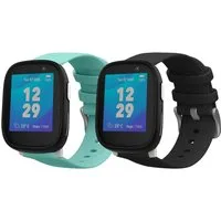 kwmobile 2x Band für Xplora X6 Play Smartwatch, 2-tlg., Silikon Fitnesstracker Ersatz Sportarmband - Größe S