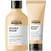 L'ORÉAL PROFESSIONNEL PARIS Haarpflege-Set L'Oréal Professionnel Absolut Repair Set Shampoo & Conditioner, 2-tlg., reichhaltig