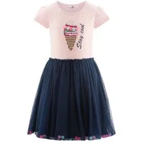 happy girls Jerseykleid mit angesetztem Tüllrock mit wunderschönem Saumdetail