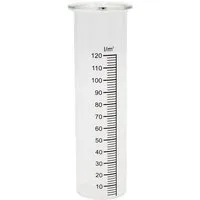 Geschenk-Himmel Regenmesser Ersatzglas mit Skala 15cm hoch, Ø oben Ring ca. 5,0cm Regenmesser