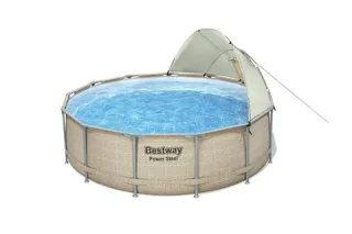 Bestway Frame Pool Komplett-Set Filterpumpe 396x107cm