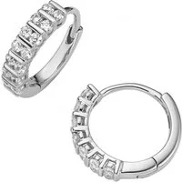 Firetti Paar Creolen Schmuck Geschenk Silber 925 Ohrschmuck Ohrringe, mit Zirkonia (synth)