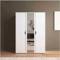 rauch Drehtürenschrank Kleiderschrank Schrank Garderobe Wäscheschrank NARAI mit Spiegel (in 3 verschiedenen Ausstattungen BASIC/CLASSIC/PREMIUM) Griffausfräsungen für eine grifflose Optik TOPSELLER MADE IN GERMANY