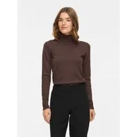 Vila Rollkragenpullover VIMALU ROLLNECK L/S KNIT TOP NOOS Materialmix