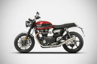 Sport Auspuff ZARD Conical Slip-On Edelstahl Triumph Speed Twin 1200 Bj.2018-2019 Typ:DD01 EURO-4
