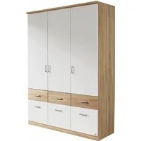 rauch Kleiderschrank Kleiderschrank Schrank Garderobe deckenhoher Schrank BREMEN (optional mit Spiegel, Breiten: 91/136/181 cm, Höhe: 199 cm) in vielen Farbvariationen, inkl. Kranzblende MADE IN GERMANY
