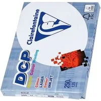 CLAIREFONTAINE Farblaser-Druckerpapier DCP, Format DIN A4, 250 g/m², 172 CIE, 125 Blatt