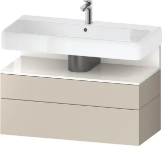 Duravit Qatego Waschtischunterbau wandhängend Taupe Supermatt 990x470x590 mm - QA4395022830010 QA4395022830010