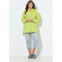 Laurasøn Hemdbluse Musselin-Longbluse Langarm Print