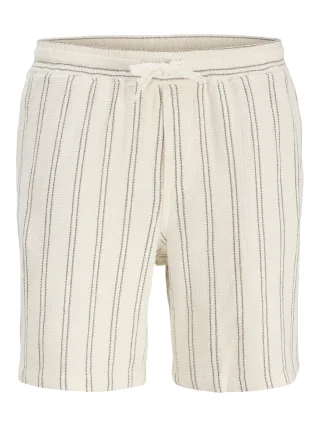 JACK&JONES - JPSTJAIDEN COBA STRIPE JOG SHORT JNR SN Antique White - Gr. - 152