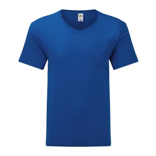 Fruit of the Loom - "Iconic" T-Shirt V-Ausschnitt für Herren/Damen Unisex (Königsblau)