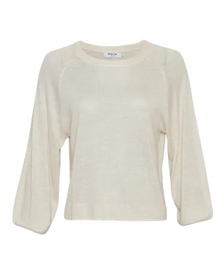 msch copenhagen - MSCHKobra Pullover sand melange - Gr. - L/XL