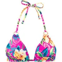 LASCANA Triangel-Bikini-Top Riley, mit goldfarbenen Zierringen
