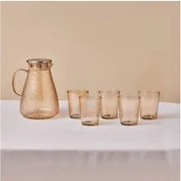 Karaca Glas Karaca Luminous 7-teiliges Glas Trinkglas Set