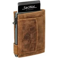 SecWal Geldbörse, Kartenetui mit Münzfach Druckknopf, Slim Wallet, RFID Schutz, Geldbeutel klein, für Damen und Herren