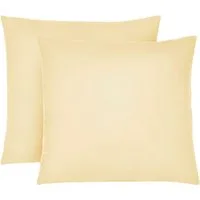 Biberna Kissenbezug Michi Feinjersey mit Reißverschluss, (2 Stück), verschiedene Größen, Feinjersey Kissenhülle aus 100% Baumwolle