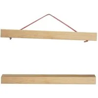 artissimo Bilderleiste Magnetische Posterleiste 22 cm für DIN A4 Poster Holz