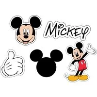 Crocs Schuhanstecker Jibbitz™ Mickey Pant (Set, 5-tlg., Kein Spielzeug. Nicht für Kinder unter 3 Jahren geeignet), Charm, Anstecker für Crocs Schuhe