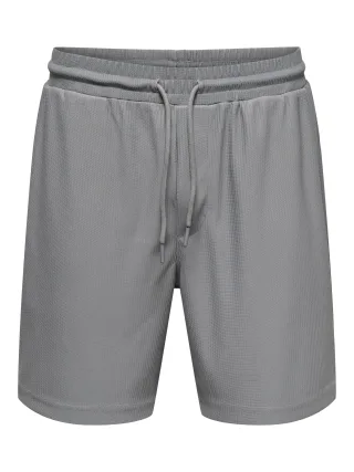 ONLY&SONS - ONSTEL LIFE PLIZZE SHORTS NOOS limestone - Gr. - M