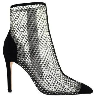 Ted Baker Junapah Crystal Mesh Womens Black Stiefel