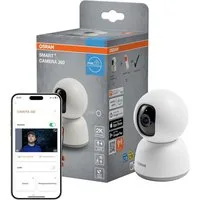 Osram Überwachungskamera Osram SMART + WiFi Kamera 360° 4MP Überwachungskamera Weiß