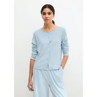 Marc O'Polo Cardigan Mix N Match Airy Cotton Rib mit langen Ärmeln und Knöpfen, Baumwollmix