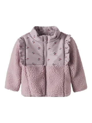 NAME IT - NBFMINNA SHERPA JACKET Keepsake Lilac - Gr. - 86