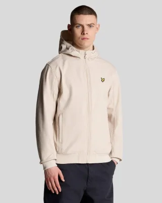 Lyle & Scott Softshelljacke mit Netzrücken – Grau