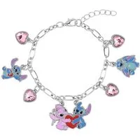 Disney Kette mit Anhänger STITCH & ANGEL – Love – Armband - Stitch Anhänger (Set)
