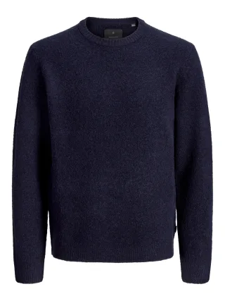 JACK&JONES - JPRBLASIMON SOUFFLE KNIT CREW NECK SN Night Sky - Gr. - XXL