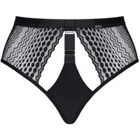 Demoniq Panty Panty / Shorty in schwarz - S