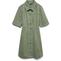 Vero Moda Jeanskleid VMDAISY 2/4 SHORT DENIM DRESS NOOS Baumwolle