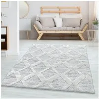 Carpettex Hochflor-Teppich Boho-Design, Läufer, Höhe: 20 mm, Teppich Wohnzimmer Boho Design weich 3D Optik Skandinavische Stil