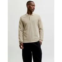 Jack & Jones Polokragenpullover JJEAUSTIN KNIT LS POLO SN Baumwollmischung, regular fit