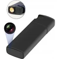 SpionProfi Überwachungskamera 32GB Mini Kamera FULL HD Usb Feuerzeug Video Ton Aufnahme Überwachung (Innenbereich, Außenbereich, 1-tlg., 32GB Feuerzeug versteckte Kamera Spycam Spion Haus Mini Cam)