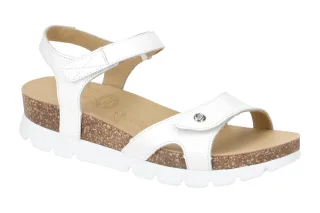 Panama Jack Damen Sandalette Sulia Basics B1 PJ Sulia Wei? Echtleder Klettver...