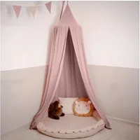 lilimaus Betthimmel Baldachin für Kinderzimmer aus 100% Musselin - handgenäht (1-tlg), Rückzugsort für Bett, Kuschelecke & Leseplatz - weicher Musselin