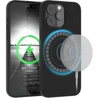 EAZY CASE Handyhülle Silikonhülle mit MagSafe für iPhone 15 Pro Max 6,7 Zoll, Cover kompatibel mit Qi Magsafe Bumper Silicon Case kratzfest Schwarz
