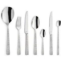 Amefa Besteck-Set FELICITY (42-tlg), 6 Personen, Edelstahl Rostfrei 18/0, spülmaschinenfest, gehämmerte Oberfläche