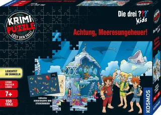 Kosmos Krimi Puzzle 680664 - Die drei ??? Kids: Achtung Meeresungeheuer! [150 Teile]