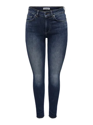 ONLY - ONLBLUSH MID SK ANK RW DNM REA082 NOOS Dark Medium Blue Denim - Gr. - 30